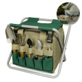 Garden Tool Bag with Tote and Folding Seat Gardener Tool Bag